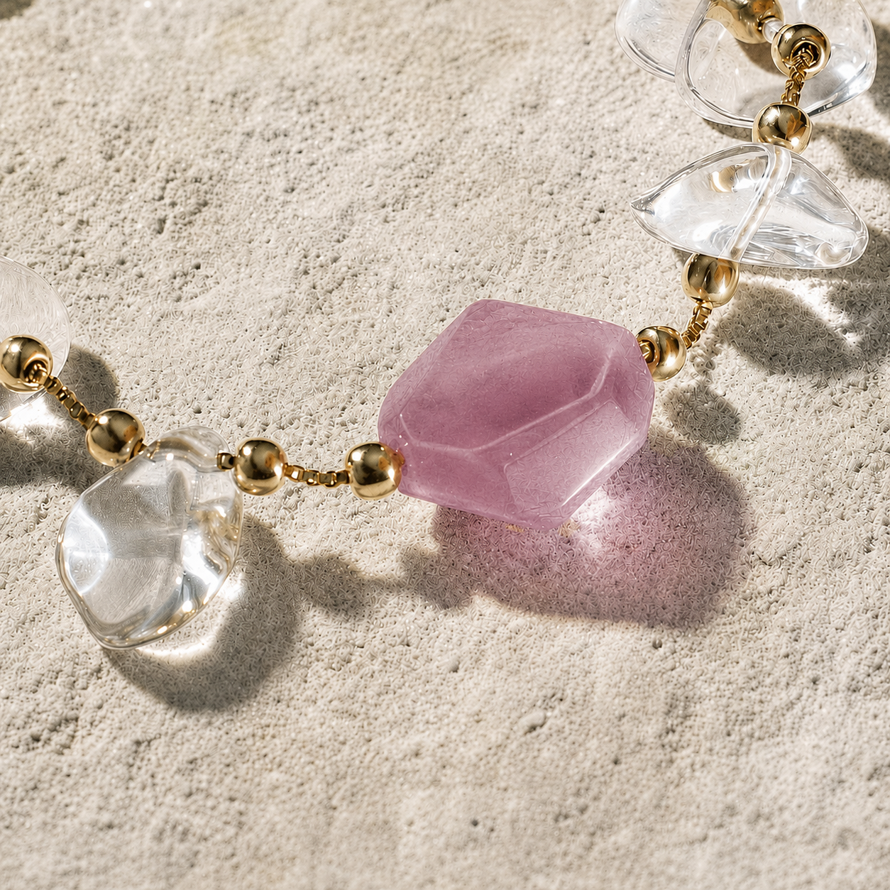 Seren · Open · Rose Quartz Bracelet | Peace Piece