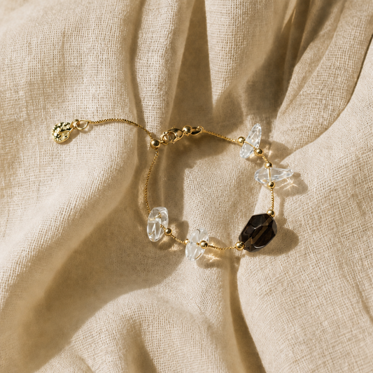 Seren · Hold · Smoky Citrine Bracelet | Peace Piece