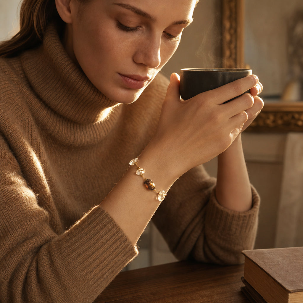 Seren · Hold · Smoky Citrine Bracelet | Peace Piece