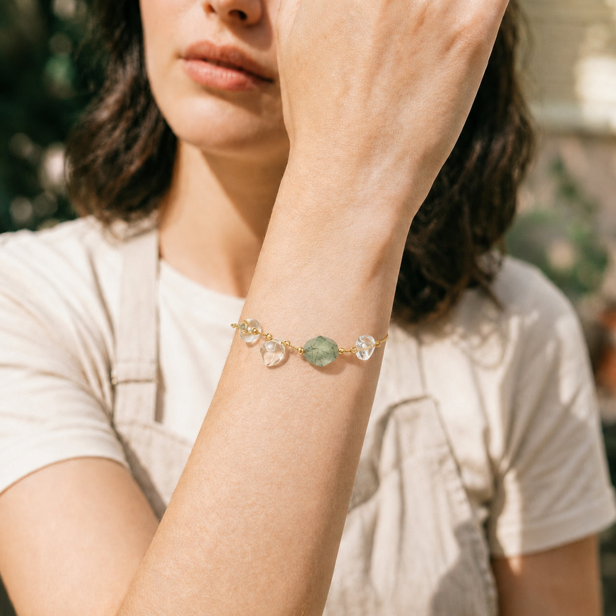 Seren · Grow · Prehnite Bracelet | Peace Piece