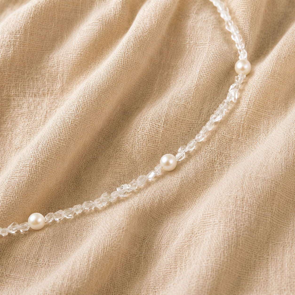 Seren · Carry · Herkimer Diamond& Pearl Necklace | Peace Piece